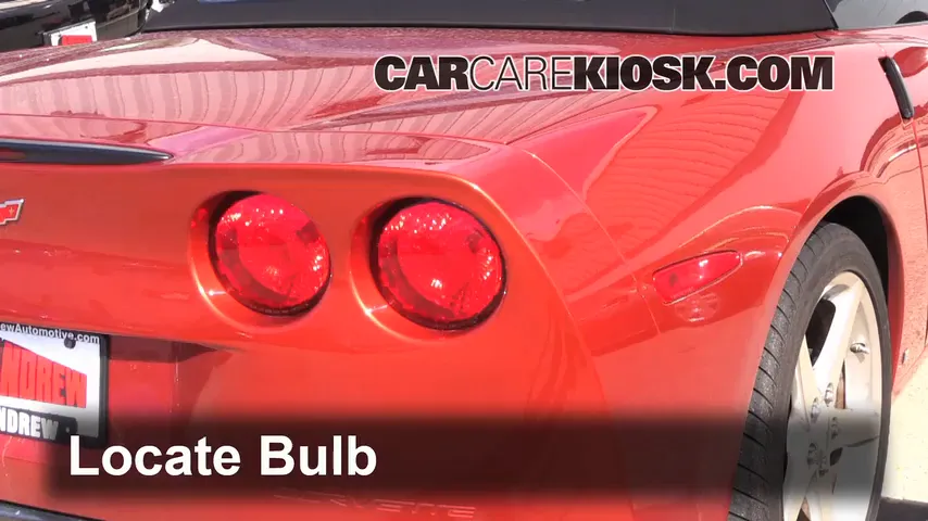 2006 Chevrolet Corvette 6.0L V8 Convertible Lights Tail Light (replace bulb)